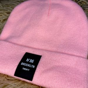 Pink Brooklyn beanie!